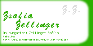 zsofia zellinger business card